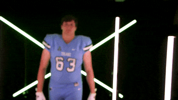 College Sports Football GIF by GreenWave