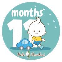 Babies Milestone Sticker by Bebe Bamboo