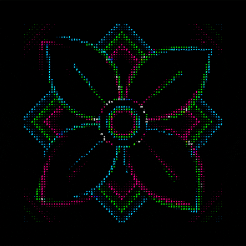 1mposter art animation loop 3d GIF