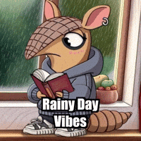 Rain Reading GIF by Chillo Dillo