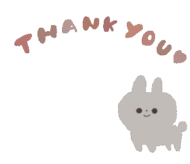 うさぎ Thank You Sticker