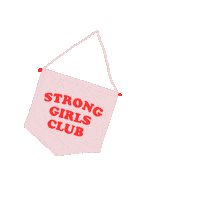 Flag Empowering Sticker by Strong Girls Club
