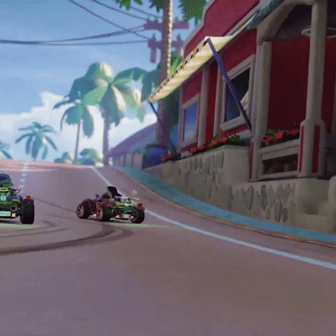 Combat Racing Pixar GIF by Disney Speedstorm