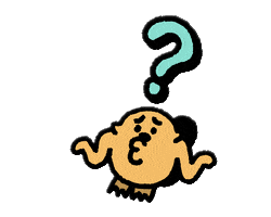 Cartoon gif. An otter bounces back and forth, looking confused. A giant question mark flashes over its head.