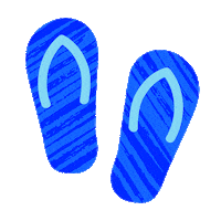 hellofreshde sommer transparency strand flip flops Sticker