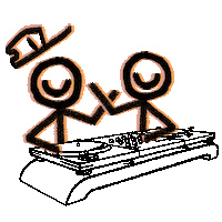 stickman man Sticker by CLiQ