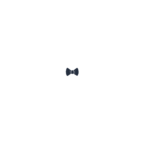 Gestrikt bow blauw strik hair bow Sticker