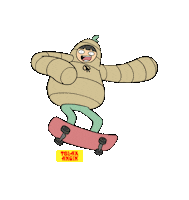 Skate Wind Sticker by Digital Sido Muncul