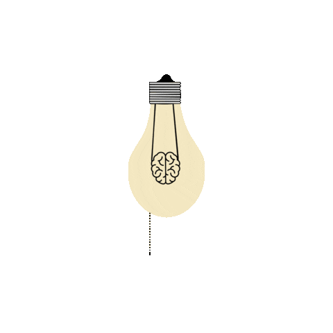 jackjohnbrown light idea brain aha Sticker