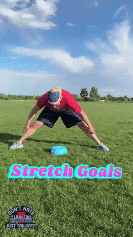 Stretching Stretch Goals GIF by Tailgating Challenge