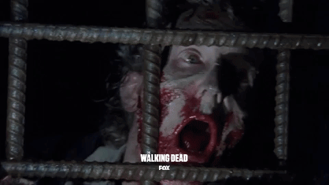 the walking dead halloween GIF