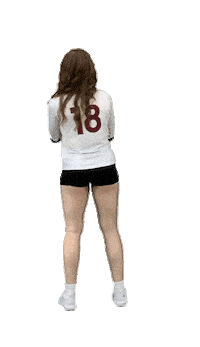 Volleyball Player Hair Flip Sticker by Aquinas Volleyball