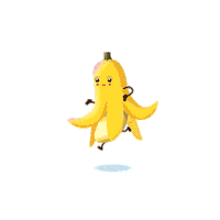 wesleymargera fitness run running banana Sticker