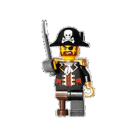 FrankyT_Lego lego captain pirate redbeard Sticker