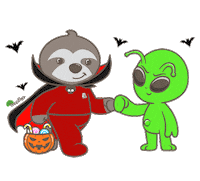 Trick Or Treat Halloween Sticker by Life In Treetop