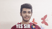 Yes Sir Raise Hand GIF by Aashish Desimarketer