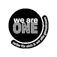 We Are One Sticker by Stockanotti