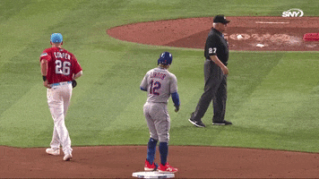 New York Mets Fist Bump GIF by SNY