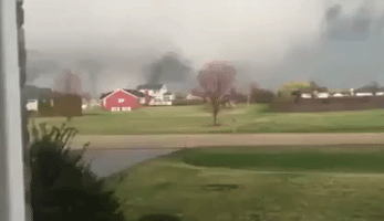 Huge Tornado Whips Across Northern Illinois