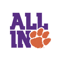 All In Clemson Sticker by Tigertown Graphics