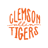 All In Clemson Sticker by Tigertown Graphics