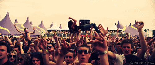 concert party hard GIF