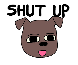 Shut Up Sticker by Jason Clarke