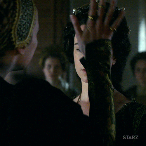the white princess slap GIF by STARZ