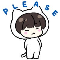 juheeyu cat kitty please suga Sticker