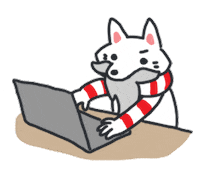 Fox Working Sticker by nothingwejun