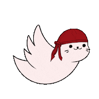 Fun Flying Sticker by Sappy Seals Community