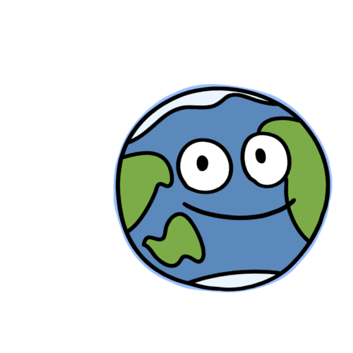 Earth Thumbs Up Sticker