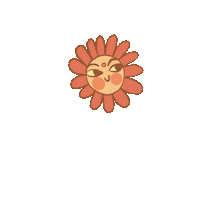 anicanislupus happy cat smile flower Sticker