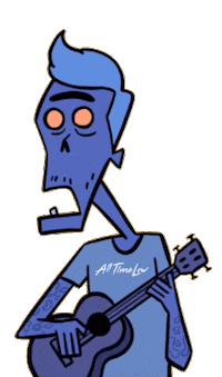 Fueled By Ramen Skeleton Sticker by ALL TIME LOW