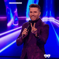 Joel Dommett Peace GIF by The Masked Singer UK & The Masked Dancer UK