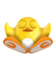 sportunion meditation relaxed maskottchen levitation Sticker