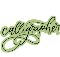 Calligrapher Sticker