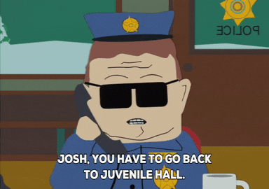 phone cop GIF by South Park 