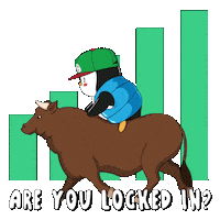 Locked In Crypto Sticker by Pudgy Penguins