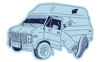 Heidi Van Life Sticker by Hevy Hauling