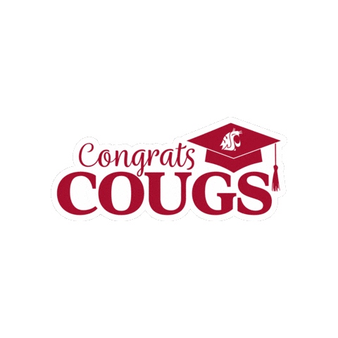 Washington State University Go Cougs Sticker by WSU Pullman