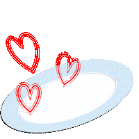 JustHave2dFun wiggle full of love love on plate hart on plate Sticker