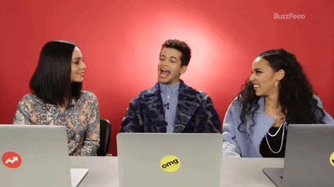 Happy Vanessa Hudgens GIF by BuzzFeed
