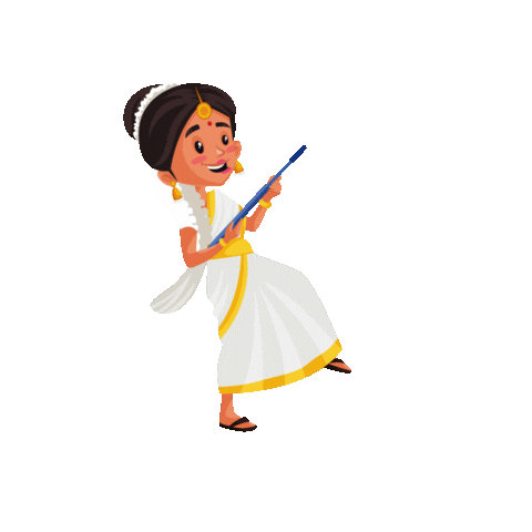 CreativeHatti dancing girl creativehatti sweeper indianstickers Sticker