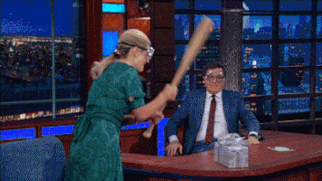 scared stephen colbert GIF by The Late Show With Stephen Colbert