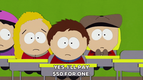 paying token black GIF by South Park 