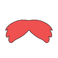 mustache prom Sticker