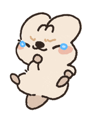 Sad Character Sticker