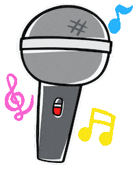 Microphone マイク Sticker by ERICA824