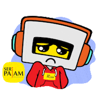 Sad Ah Ha Sticker by Seri Pajam Development